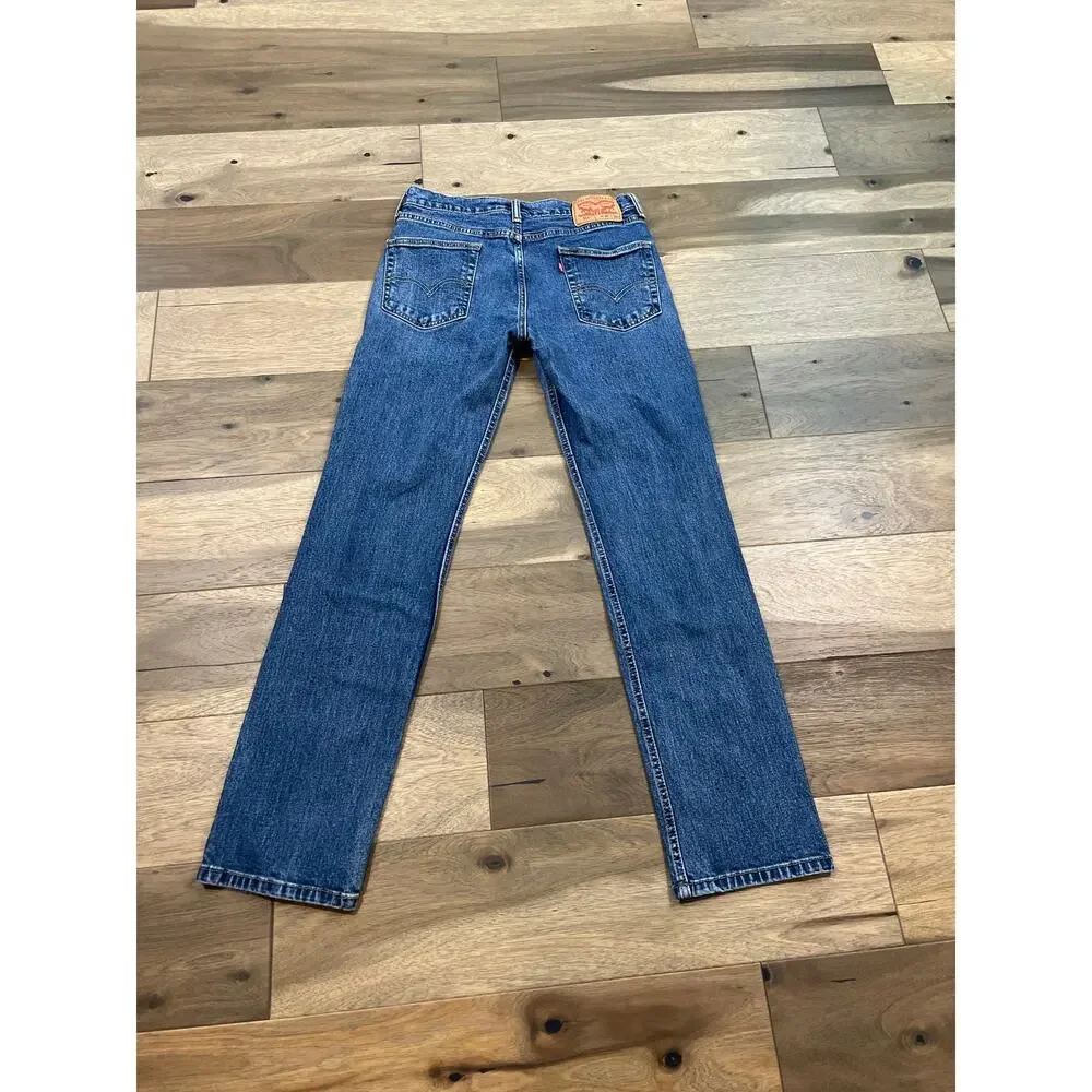 Levi’s 514 Straight Leg Jeans W30 L32 Mid Rise Classic Fit Blue Denim